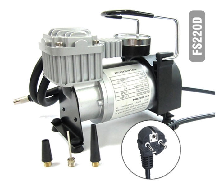 EU Plug 220V household AC Air Compressor Portable Electric Tire Inflator Pump Football Basketball Bubble Column Bag